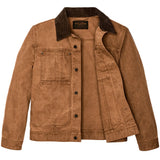 Jacket open to show interior