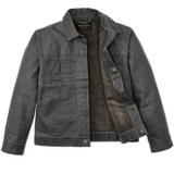 Jacket open to show lining