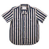 Dayton Shirt in Indigo Wide Stripe