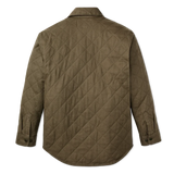 Back of olive green jacket