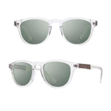 Shwood Eyewear Francis Acetate Sunglasses Crystal Elm Burl