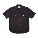 Freenote Cloth Dayton Short Sleeve Shirt in Obsidian 