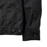 Close up of waist and sleeve buttons