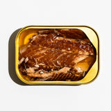 Open tin of trout