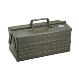 Steel Cantilever Toolbox in military green