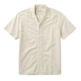Davis Shirt in Vintage White Embroidered Stripe