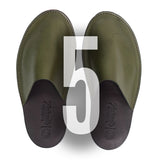 House shoes in olive