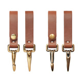 Brown Leather with Brass and Antique Brass Hardware