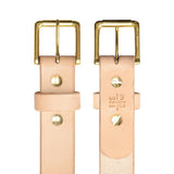 Natural Standard Camp Belt with Brass Hardware