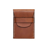 Light Brown Leather with White Stitching