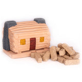 Cabin Incense Burner Kit next to incense bricks